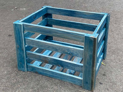 Thùng gỗ Pallet sọc [03 Màu] KT47x36.5x31cm DDNB-THUNG-02